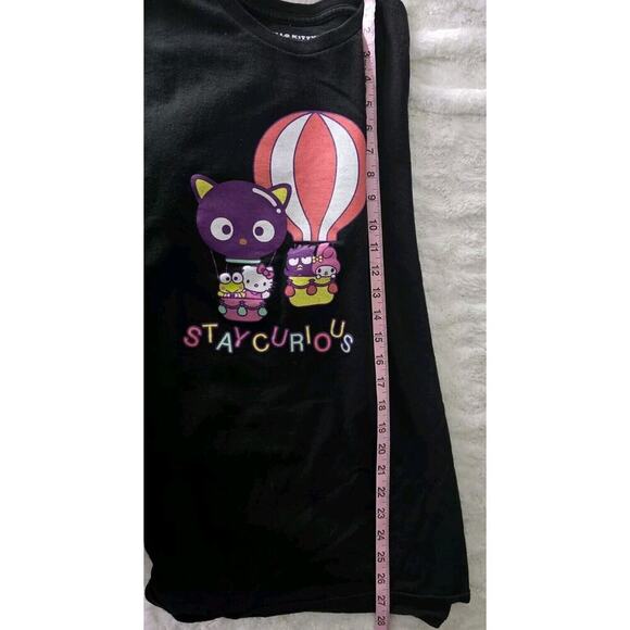 Sanrio Hello Kitty and Friends Black Be Curious Tshirt XL Keroppi‎ Badtz Maru - Picture 5 of 6